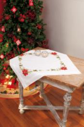 PN-0013213 Vervaco Tablecloth "Christmas roses"