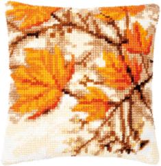 PN-0188576 Cross stitch kit (pillow) Vervaco "Autumn leaves"