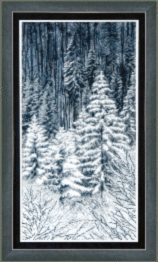 Cross-stitch kit М-173 "Winter forest" 