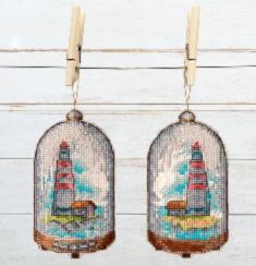 Т-87 Counted cross stitch kit Crystal Art Set of pictures "In search of treasures"