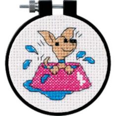 73039 Counted cross stitch kit DIMENSIONS "Perky Puppy" 