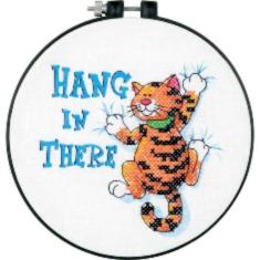 73062 Counted cross stitch kit DIMENSIONS "Hang in There"