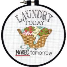 72-73764 Counted cross stitch kit DIMENSIONS "Laundry Today"