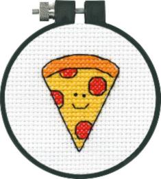 72-75551 Counted cross stitch kit DIMENSIONS "Happy Pizza"