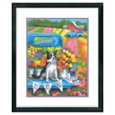 73-91775 Набор для рисования красками по номерам Flower Power Dog "Собака цветочник" Dimensions