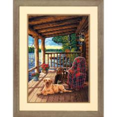 73-91674 Набор для рисования красками по номерам Log Cabin Porch "Крыльцо" Dimensions