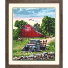 73-91733 Набор для рисования красками по номерам Summer farm "Летняя ферма" Dimensions