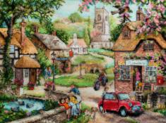 M-490 Counted cross stitch kit "One morning"