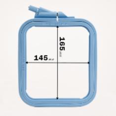 170-12 Пяльцы-рамка квадрат (пластиковые) 145*165мм Nurge (голубые)