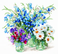 M-516 Counted cross stitch kit "The scent of the meadows"