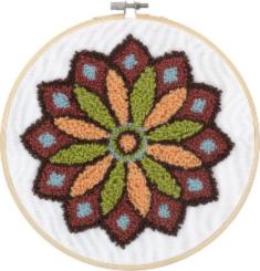 72-70029 Набор для вышивания в ковровой технике "Разноцветный узор Мандала"Dimensions.