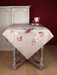 PN-0191788 Vervaco Tablecloth "Snow hare and goldfinch"