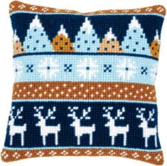 PN-0170317 Vervaco Cross Stitch Cushion "Winter motifs"