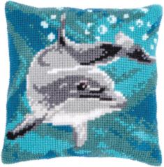 PN-0186299 Vervaco Cross Stitch Cushion "Dolphin"