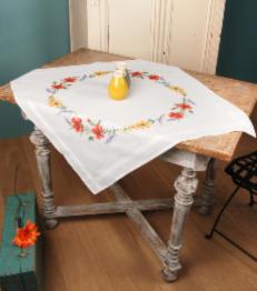 PN-0158551 Vervaco Tablecloth "Flowers & lavender"