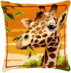 PN-0145345 Vervaco Cross Stitch Cushion "Giraffe"