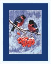 Cross-stitch kit №283 "Bullfinches"