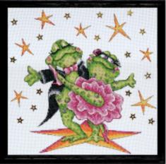 2776 Cross Stitch Kit Dancing Frogs Design Works