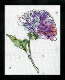  2972 Embroidery kit Lilac flower Design Works