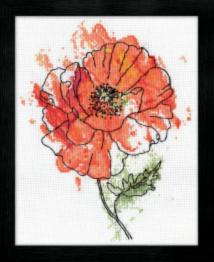 2973 Embroidery Kit Beautiful Flower Design Works
