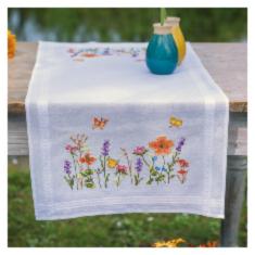  PN-0199508 Vervaco cross stitch kit, 40x100, LAVENDER AND FIELD FLOWERS