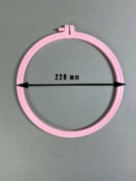 170-2 П`яльці Nurge пластикові з гвинтом, висота обідка 9мм, діаметр 228мм (рожеві)