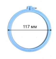 170-1/blue Nurge plastic hoops with a screw, rim height 7mm, diameter 117mm