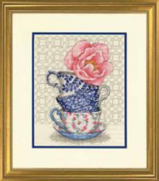 70-35414 Cross stitch kit "Rose Tea" DIMENSIONS