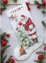 70-08999 Magical Christmas Stocking Cross Stitch Kit DIMENSIONS