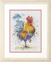 70-35432 Cross stitch kit "Rooster" DIMENSIONS