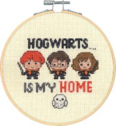 72-76913 Harry Potter Hogwarts My Home DIMENSIONS Cross Stitch Kit with Hoops
