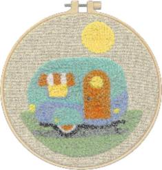 72-76389 Carpet embroidery kit Bus Dimensions with hoops