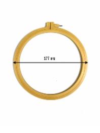 170-1/beige Nurge plastic hoops with screw, rim height 7mm, diameter 177mm