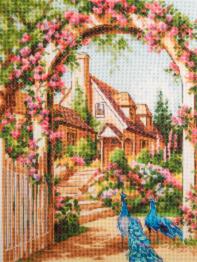 M-532 Counted cross stitch kit "Rose garden"