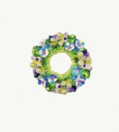BP-364 Beadwork kit for creating brooch Crystal Art "Spring wreath"