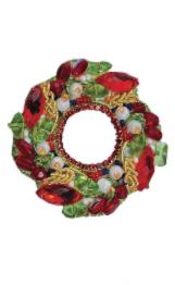  BP-367 Kit for making a Crystal Art brooch "Summer Wreath"