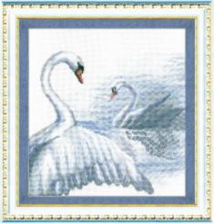 Cross-stitch kit №294 "Swans"