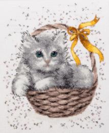 Kit for cross-stitching Charivna Myt M-547 Gray kitten