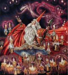 35141 Cross stitch kit DIMENSIONS Scarlett Wizard Crimson Wizard