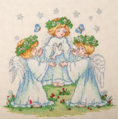 Cross stitch embroidery kit Charivna Mit M-525 Vira, Nadiya, Lyubov