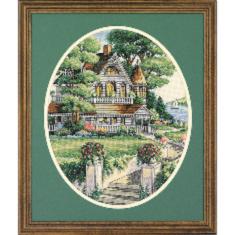 03874 Cross stitch kit Lovely Victorian Home Victorian house, 30*38cm, DIMENSIONS