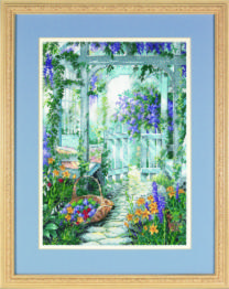 13692 Cross stitch kit Garden gate • Garden Gate, 25*36cm, DIMENSIONS