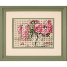 65048 Cross stitch kit DIMENSIONS Peonies in Vase Peonies in a vase