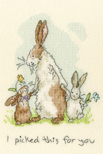XAJ1 Набор для вышивания крестом I picked this for you "Я выбрал это для тебя" Bothy Threads. Catalog. Kits