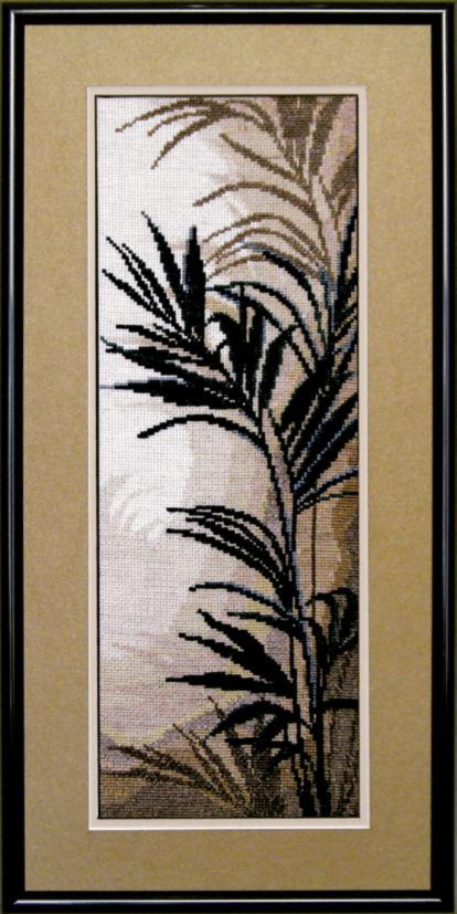 Набор для вышивки крестиком Чарівна Мить №438 Триптих "Пальмовые листья"  . Catalog. Kits