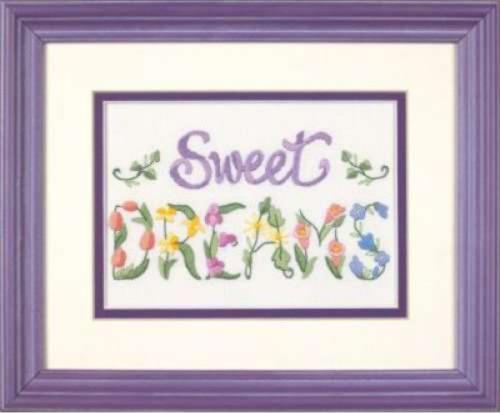 06235 Набор для вышивания гладью DIMENSIONS Flowery Sweet Dreams "Цветочные сладкие сны". Catalog. Kits