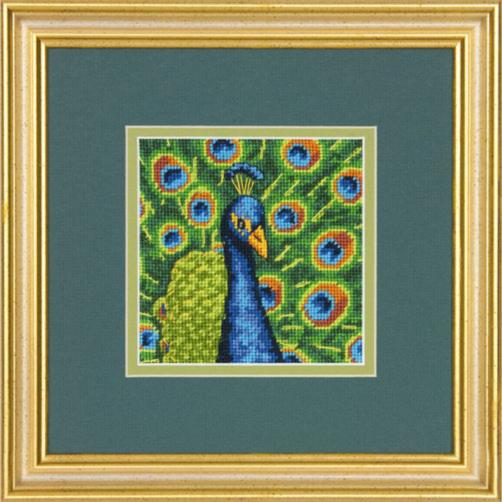 71-07242 Набор для вышивания (гобелен) DIMENSIONS Colorful Peacock "Цветной павлин" . Catalog. Kits