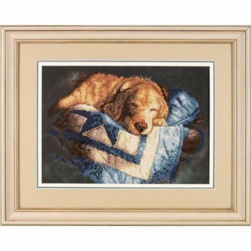 03220 Набор для вышивания крестом DIMENSIONS Snooze "Краткий сон". Catalog. Kits