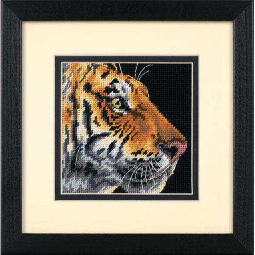 07225 Набор для вышивания (гобелен) DIMENSIONS Tiger Profile "Профиль тигра". Catalog. Kits