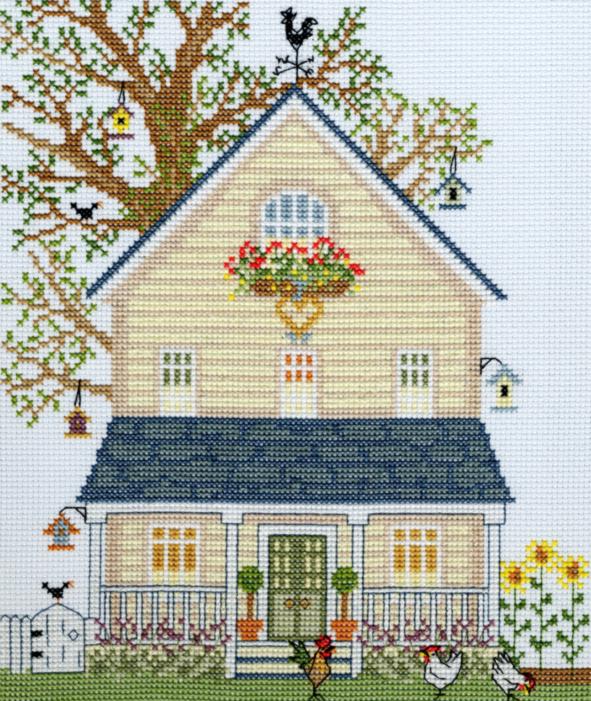 XSS2 Набор для вышивания крестом New England Homes: Summer "Дома в Новой Англии: Лето" Bothy Threads. Catalog. Kits